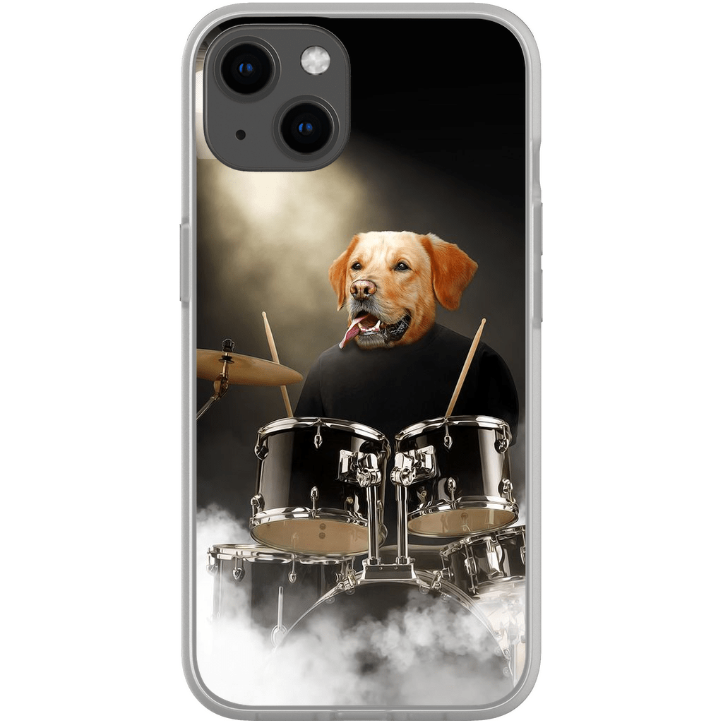 &#39;The Drummer&#39; Personalized Phone Case