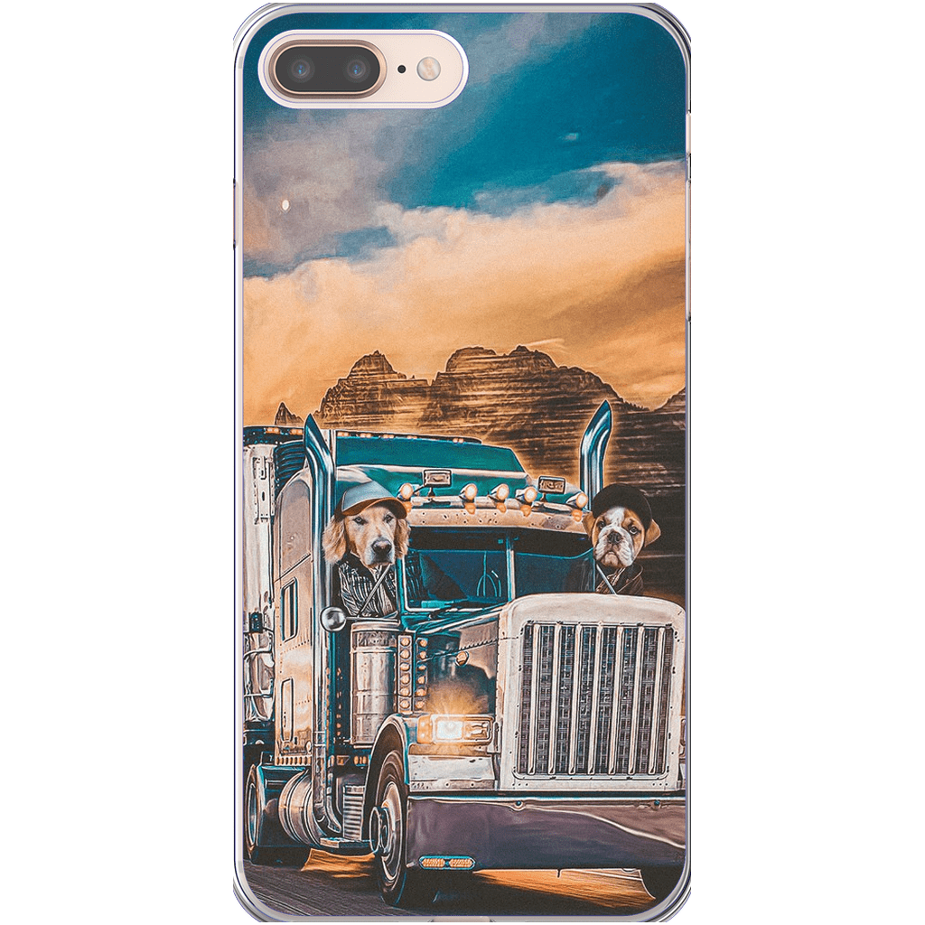 &#39;The Truckers&#39; Personalized 2 Pet Phone Case