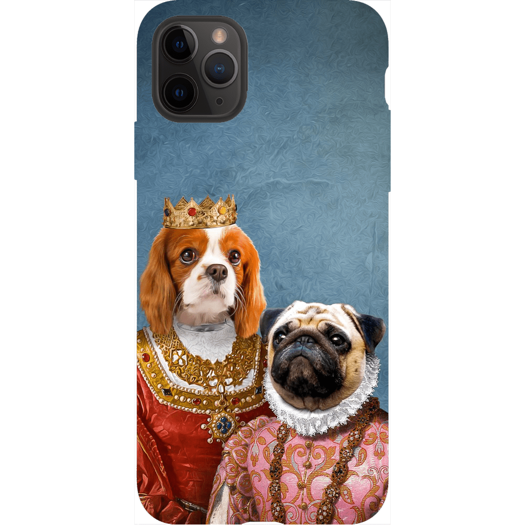 &#39;Queen and Archduchess&#39; Personalized 2 Pet Phone Case