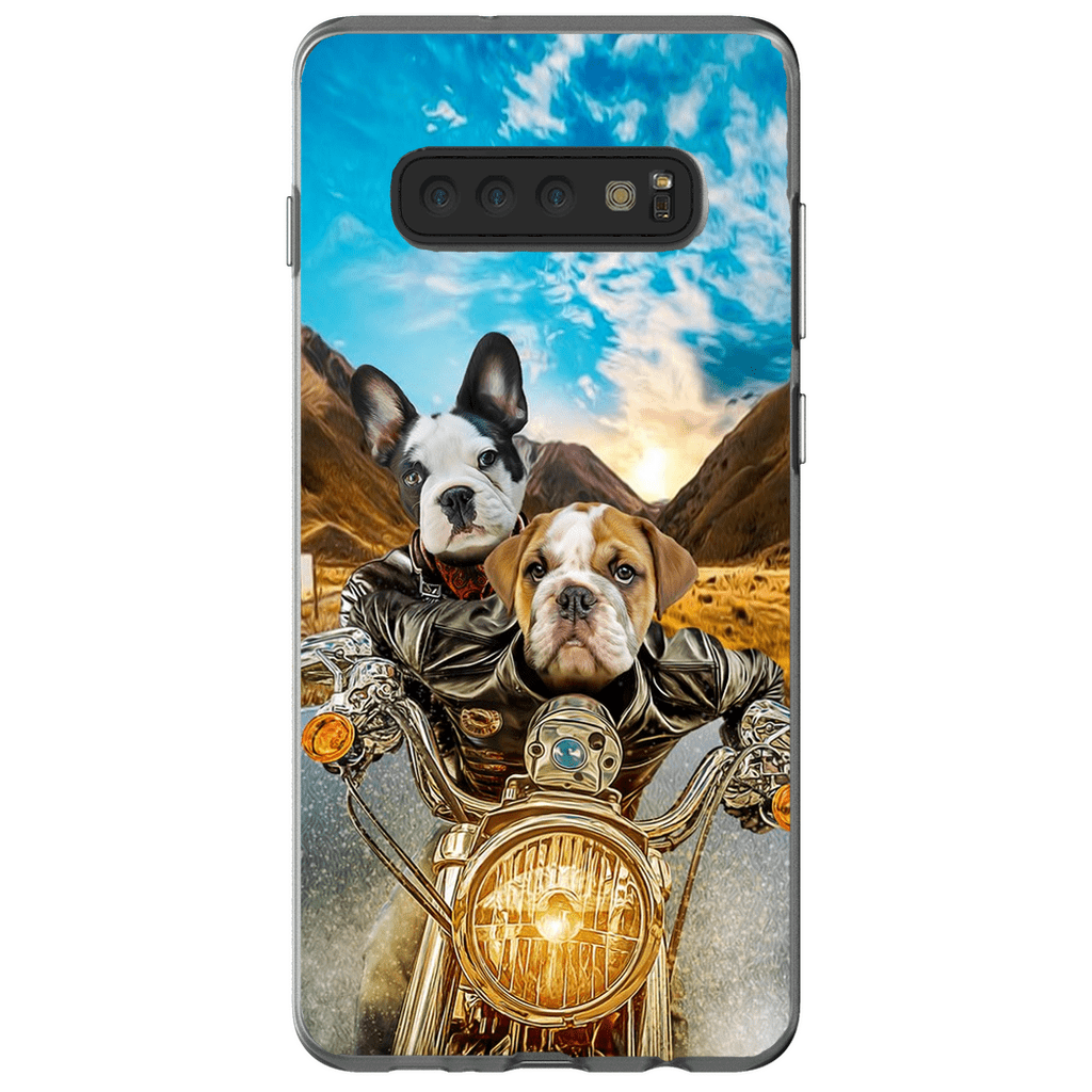 &#39;Harley Wooferson&#39; Funda para Móvil Personalizada con 2 Mascotas