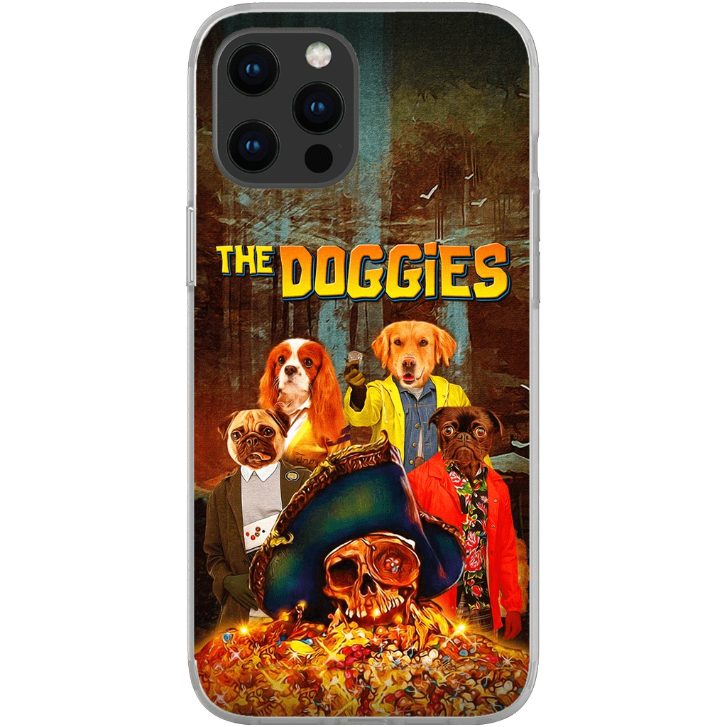 &#39;The Doggies&#39; Personalized 4 Pet Phone Case