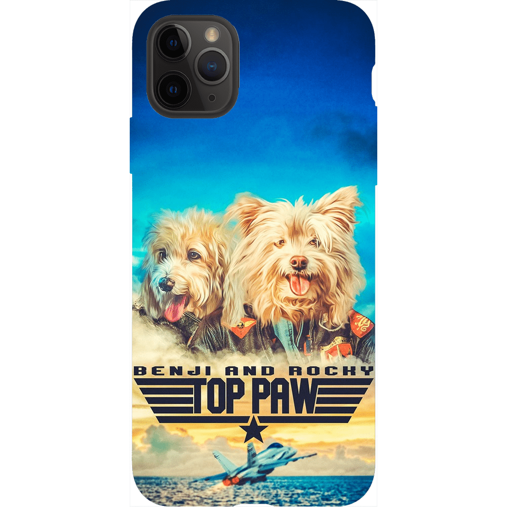 &#39;Top Paw&#39; Personalized 2 Pet Phone Case