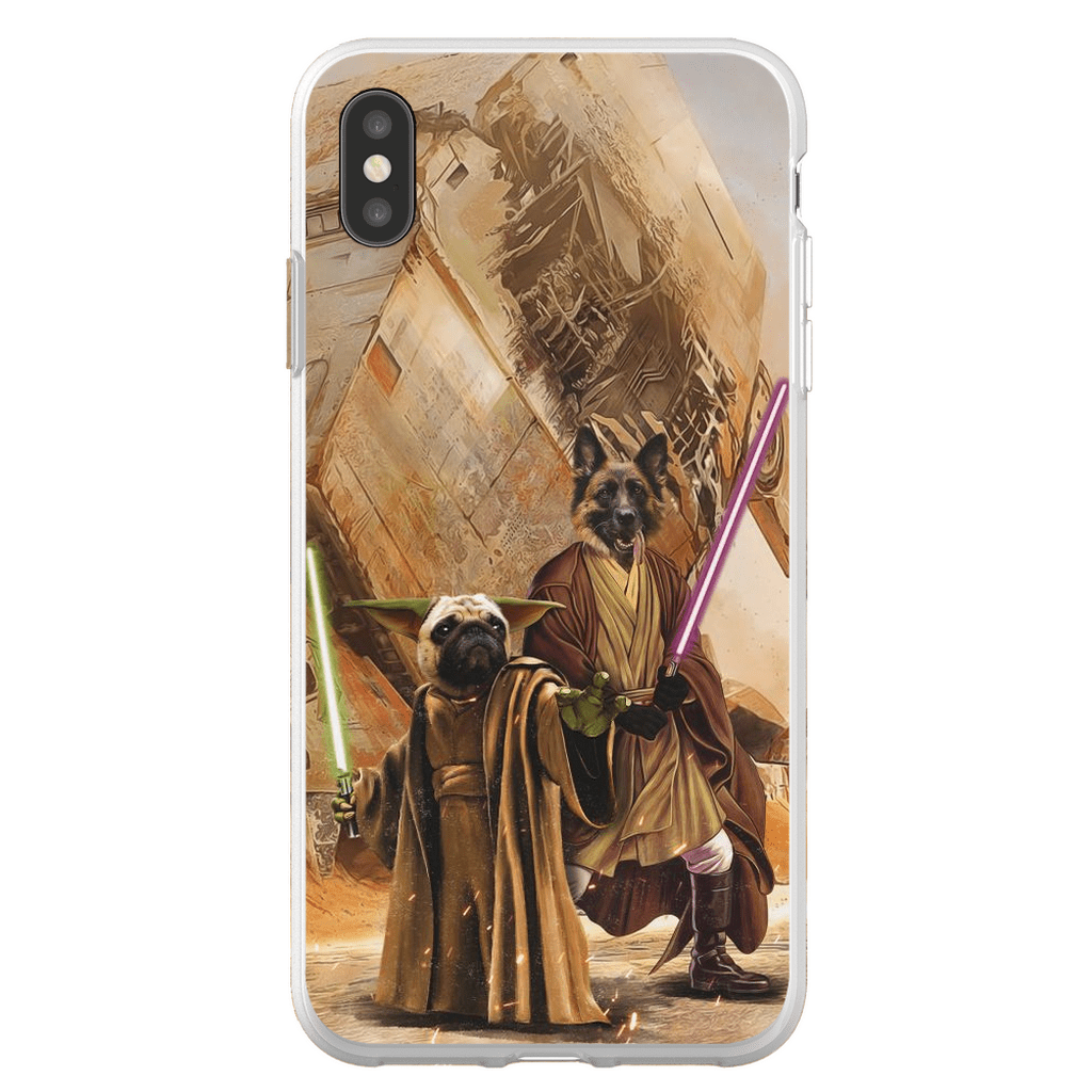 &#39;Yodogg &amp; Jedi-Doggo&#39; Personalized 2 Pet Phone Case