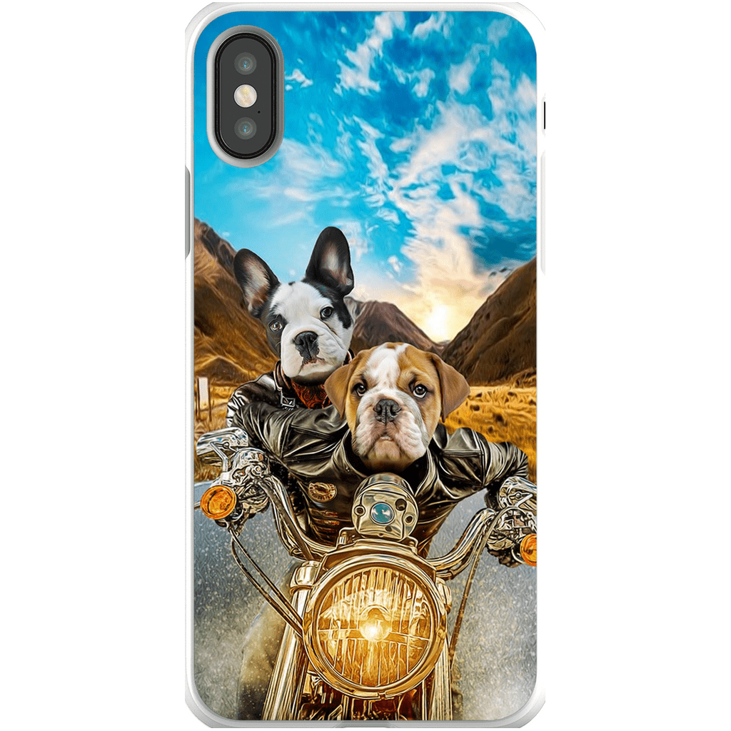 &#39;Harley Wooferson&#39; Funda para Móvil Personalizada con 2 Mascotas