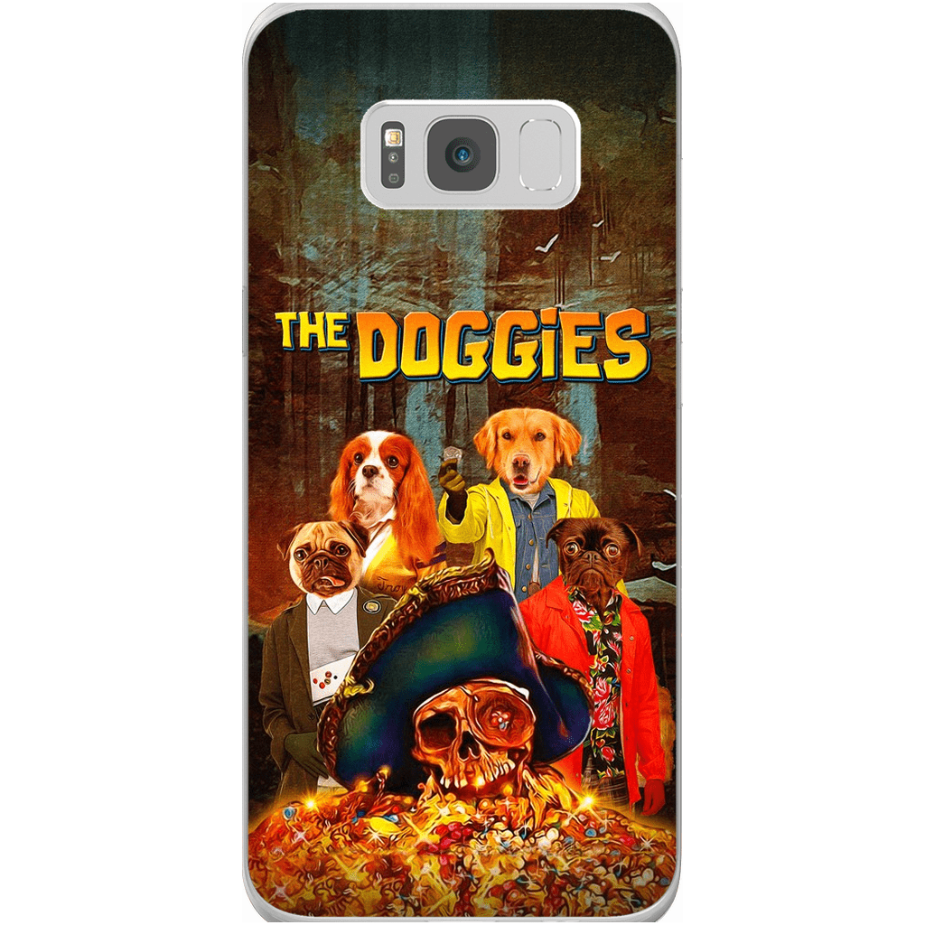 &#39;The Doggies&#39; Funda personalizada para teléfono con 4 mascotas