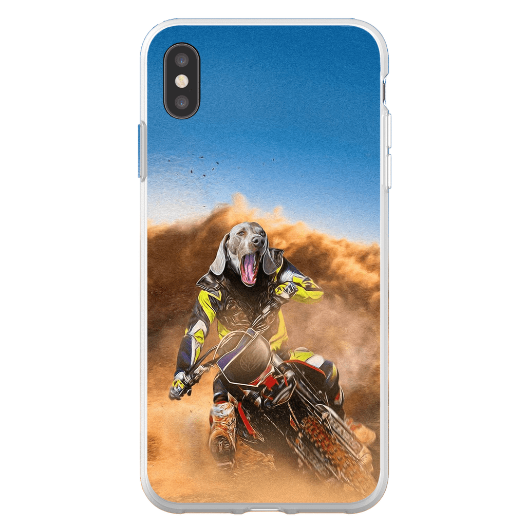 &#39;The Motocross Rider&#39; Personalized Phone Case