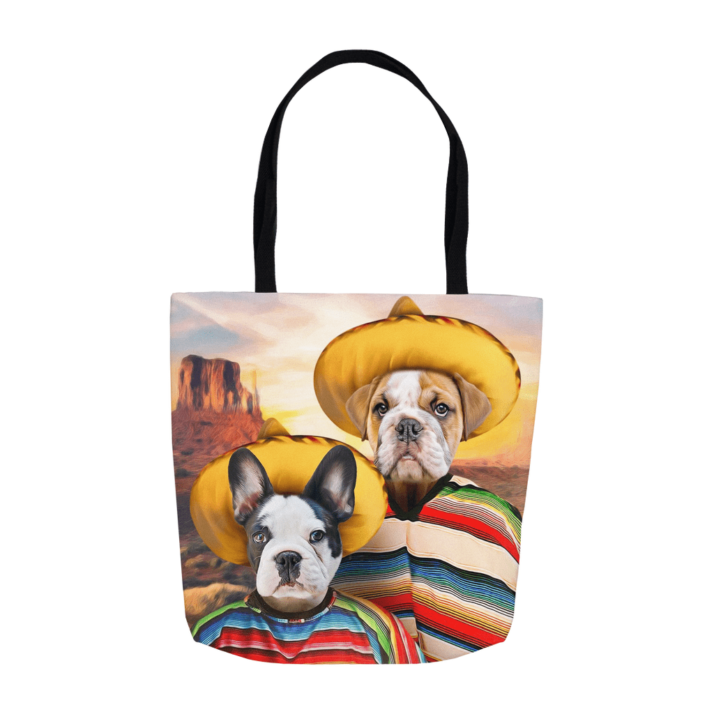 Bolsa de mano personalizada para 2 mascotas &#39;2 Amigos&#39;