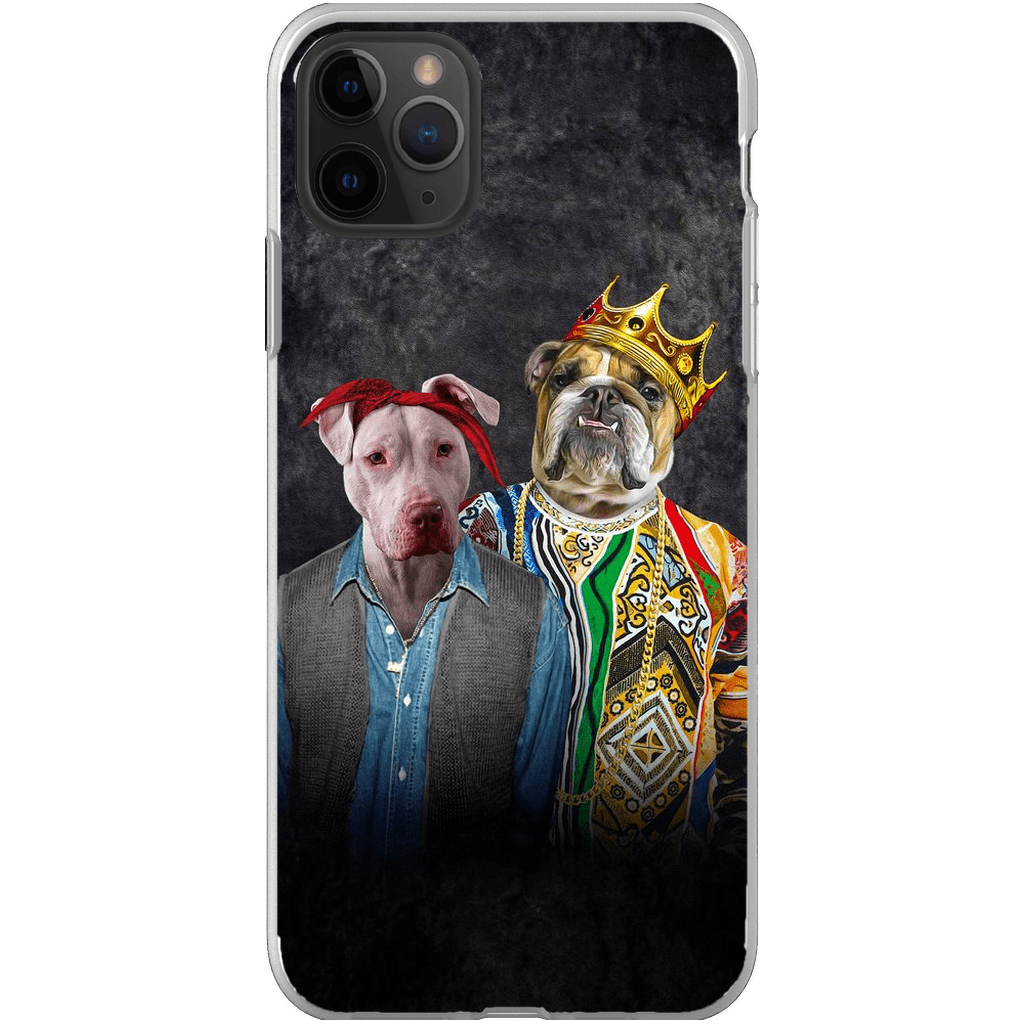 Funda personalizada para teléfono con 2 mascotas &#39;2Paw And Notorious DOG&#39;