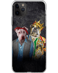 Funda personalizada para teléfono con 2 mascotas '2Paw And Notorious DOG'