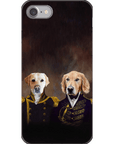 'The Admiral and the Captain' Personalized 2 Pet Phone Case