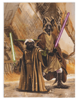 'Yodogg & Jedi-Doggo' Personalized 2 Pet Blanket