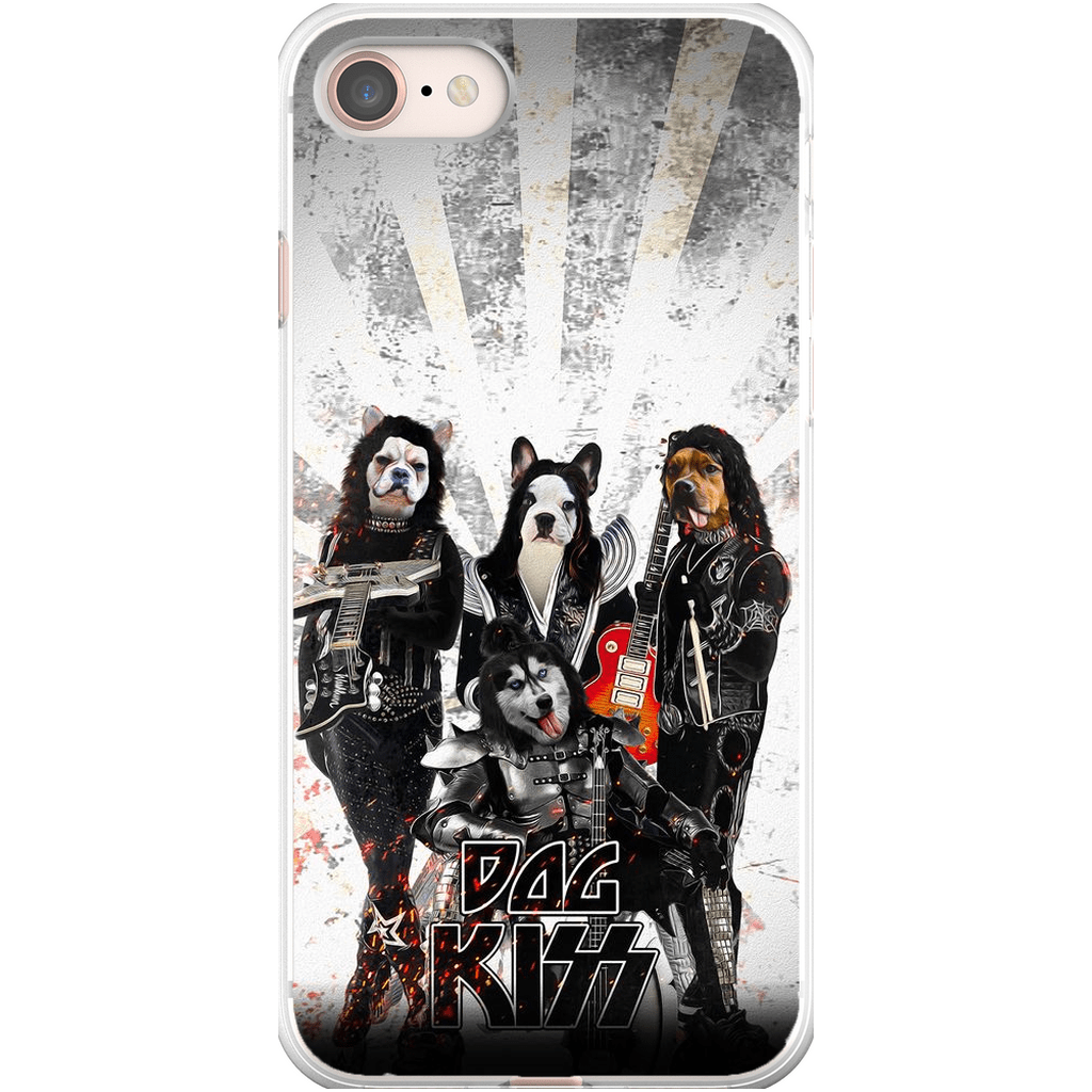 Funda personalizada para teléfono con 4 mascotas &#39;Kiss Doggos&#39;