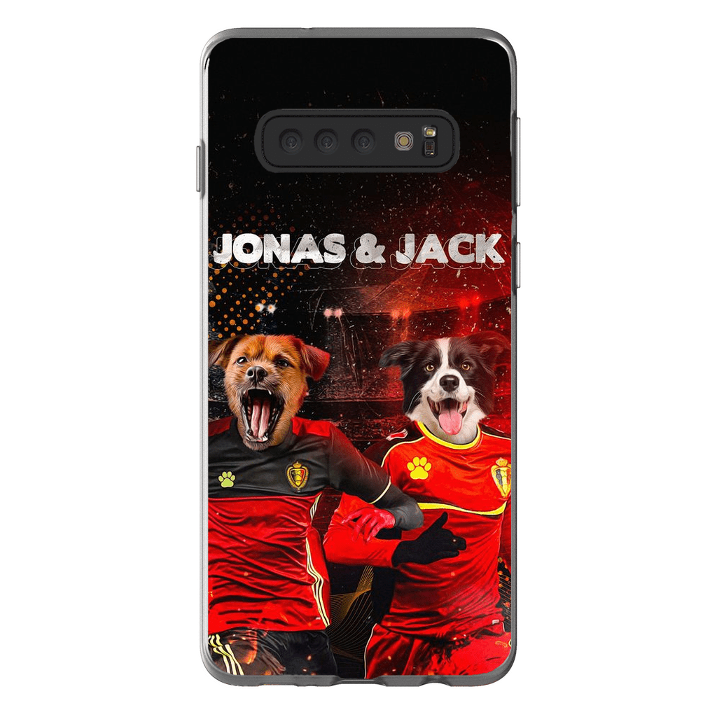 &#39;Belgium Doggos&#39; Personalized 2 Pet Phone Case