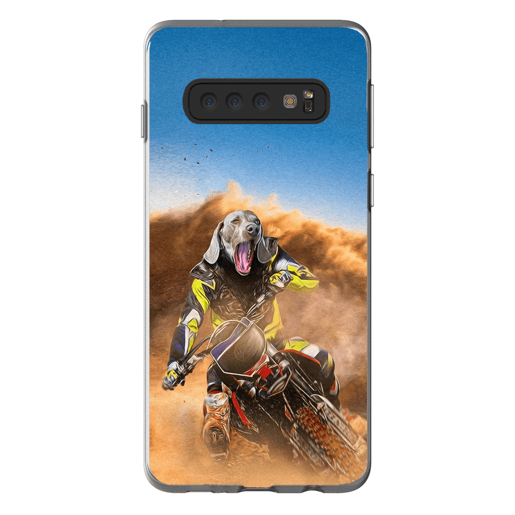 &#39;The Motocross Rider&#39; Personalized Phone Case