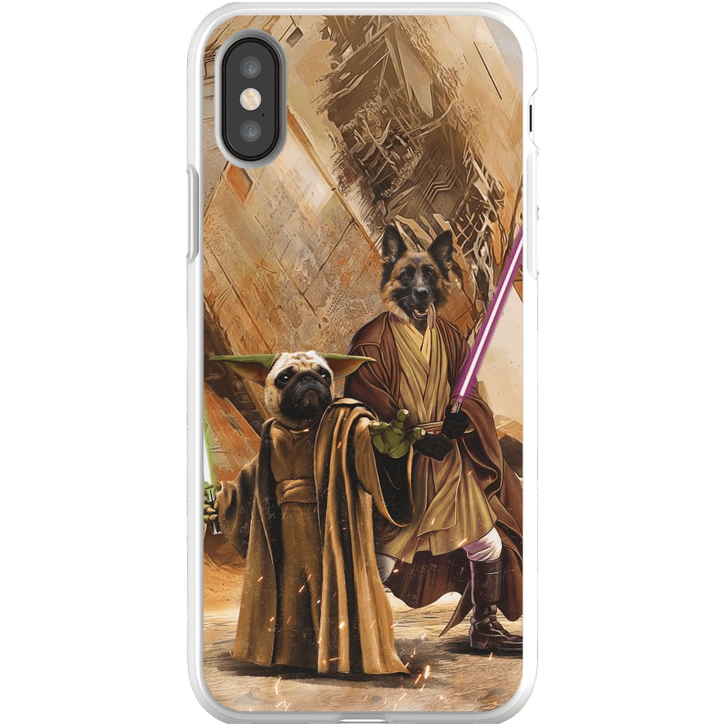 &#39;Yodogg &amp; Jedi-Doggo&#39; Personalized 2 Pet Phone Case