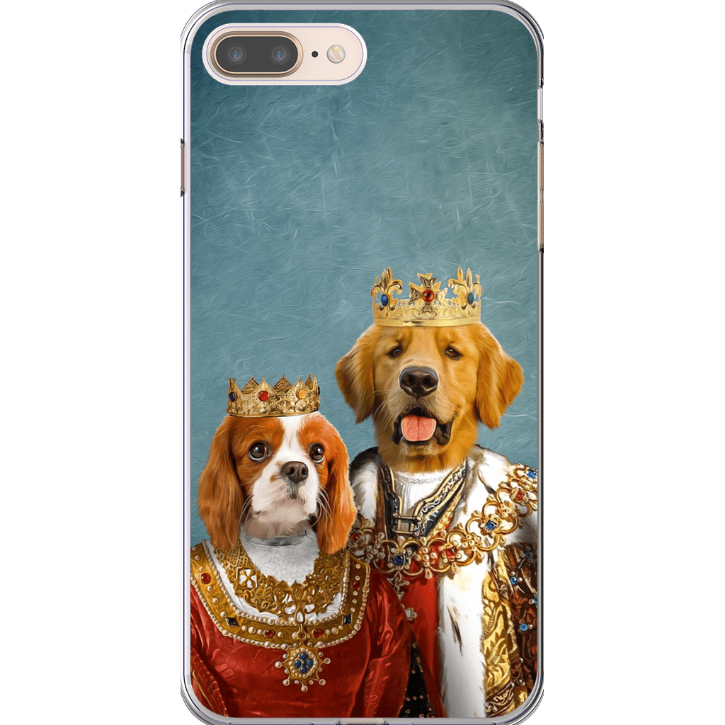 &#39;King and Queen&#39; Personalized 2 Pets Phone Case