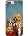 'King and Queen' Personalized 2 Pets Phone Case