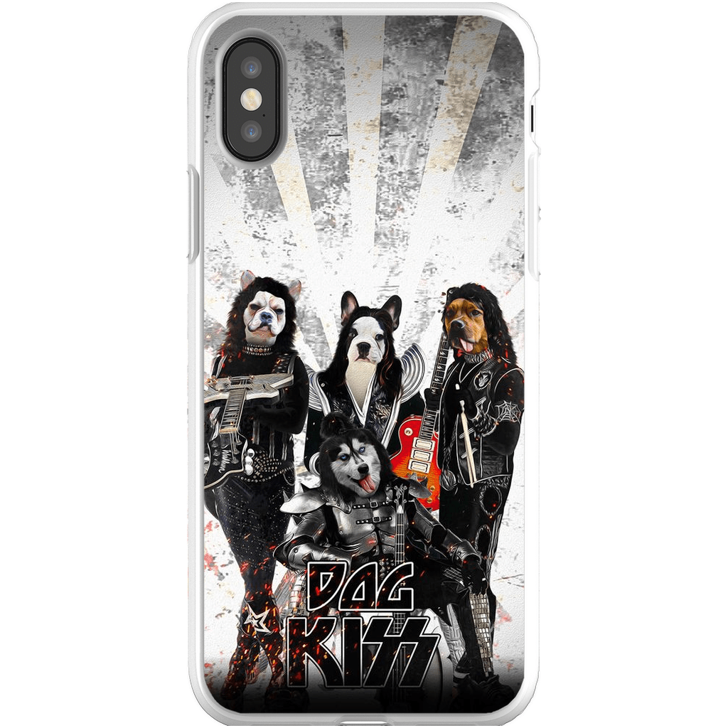 Funda personalizada para teléfono con 4 mascotas &#39;Kiss Doggos&#39;