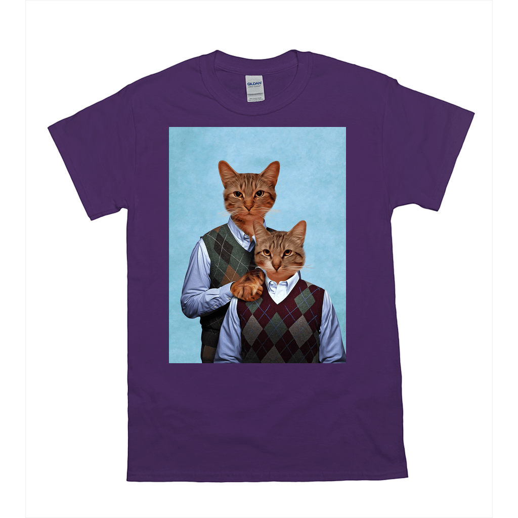 Camiseta personalizada para 2 mascotas &#39;Step-Kitties&#39; 