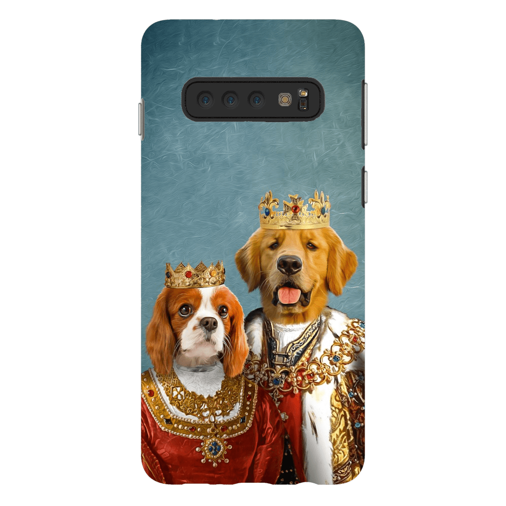 &#39;King and Queen&#39; Personalized 2 Pets Phone Case