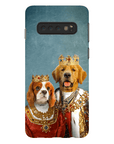 Funda para móvil personalizada con 2 mascotas 'Rey y Reina'