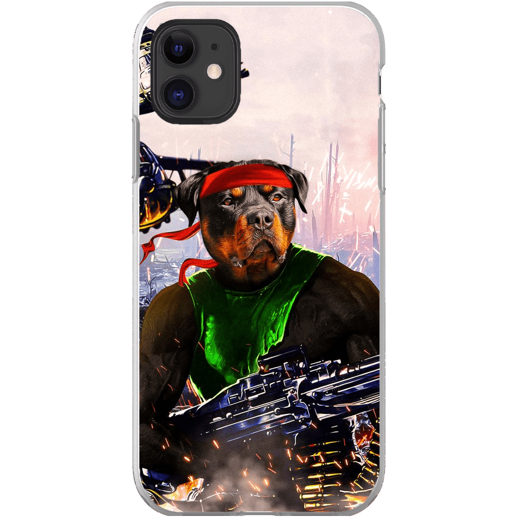 &#39;Rambo Doggo&#39; Personalized Phone Case