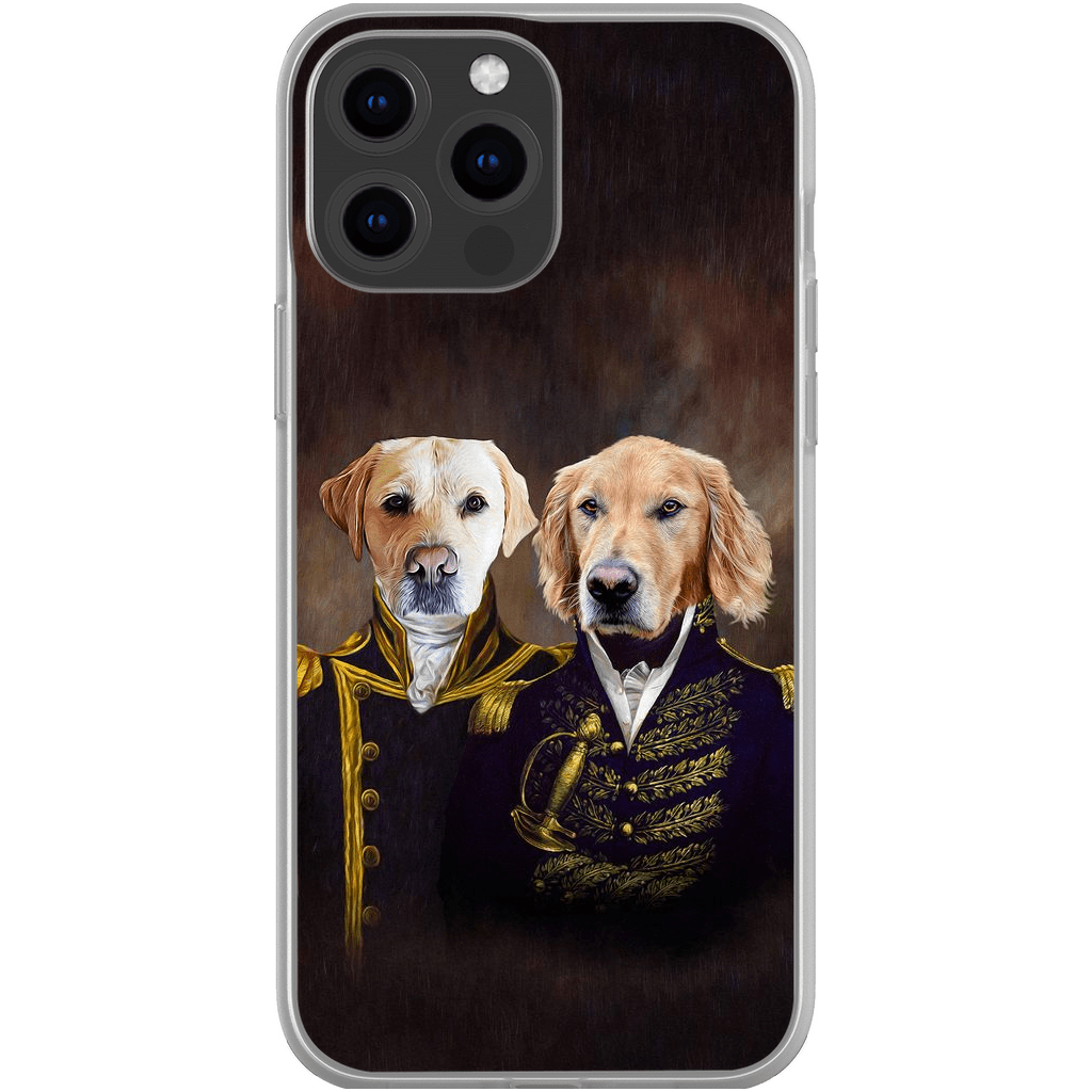 &#39;The Admiral and the Captain&#39; Personalized 2 Pet Phone Case