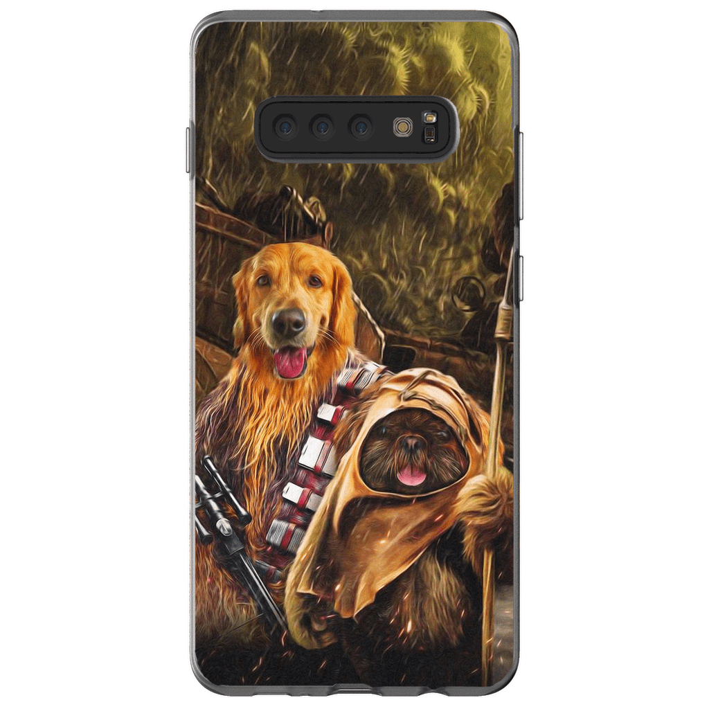 &#39;Chewdogga &amp; Dogg-E-Wok&#39; Personalized 2 Pet Phone Case