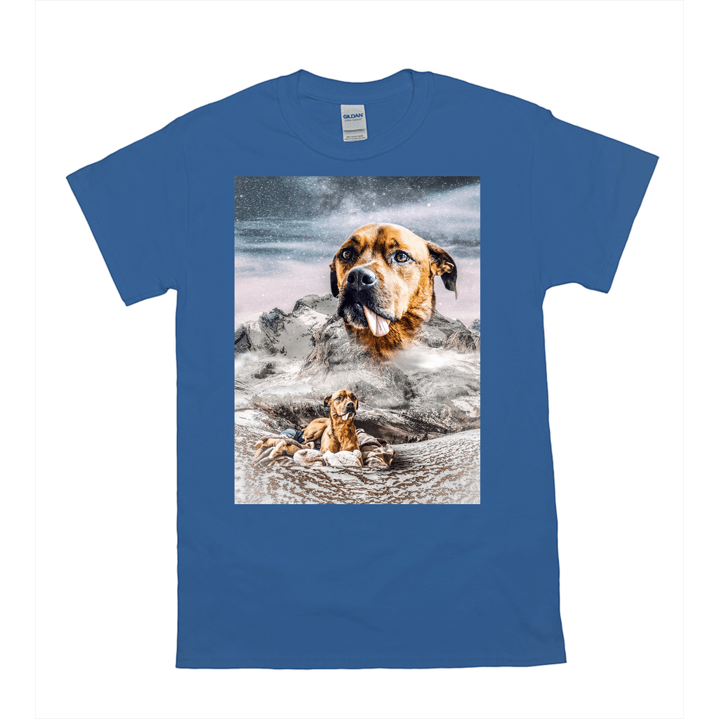 Camiseta personalizada para mascotas &#39;Majestic Snowy Mountain&#39; 