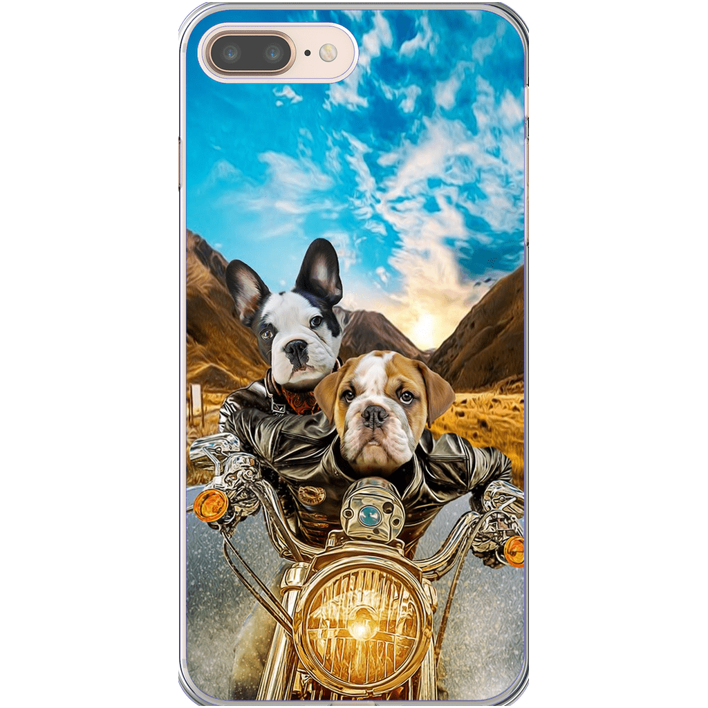 &#39;Harley Wooferson&#39; Funda para Móvil Personalizada con 2 Mascotas