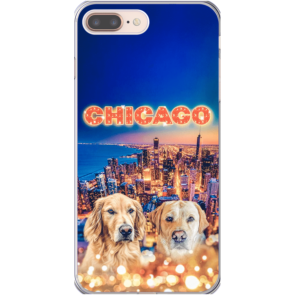 Funda personalizada para teléfono con 2 mascotas &#39;Doggos Of Chicago&#39;