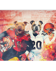 'Cincinnati Doggos' Personalized 2 Pet Blanket