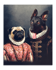 'Duke and Archduchess' Personalized 2 Pet Standing Canvas