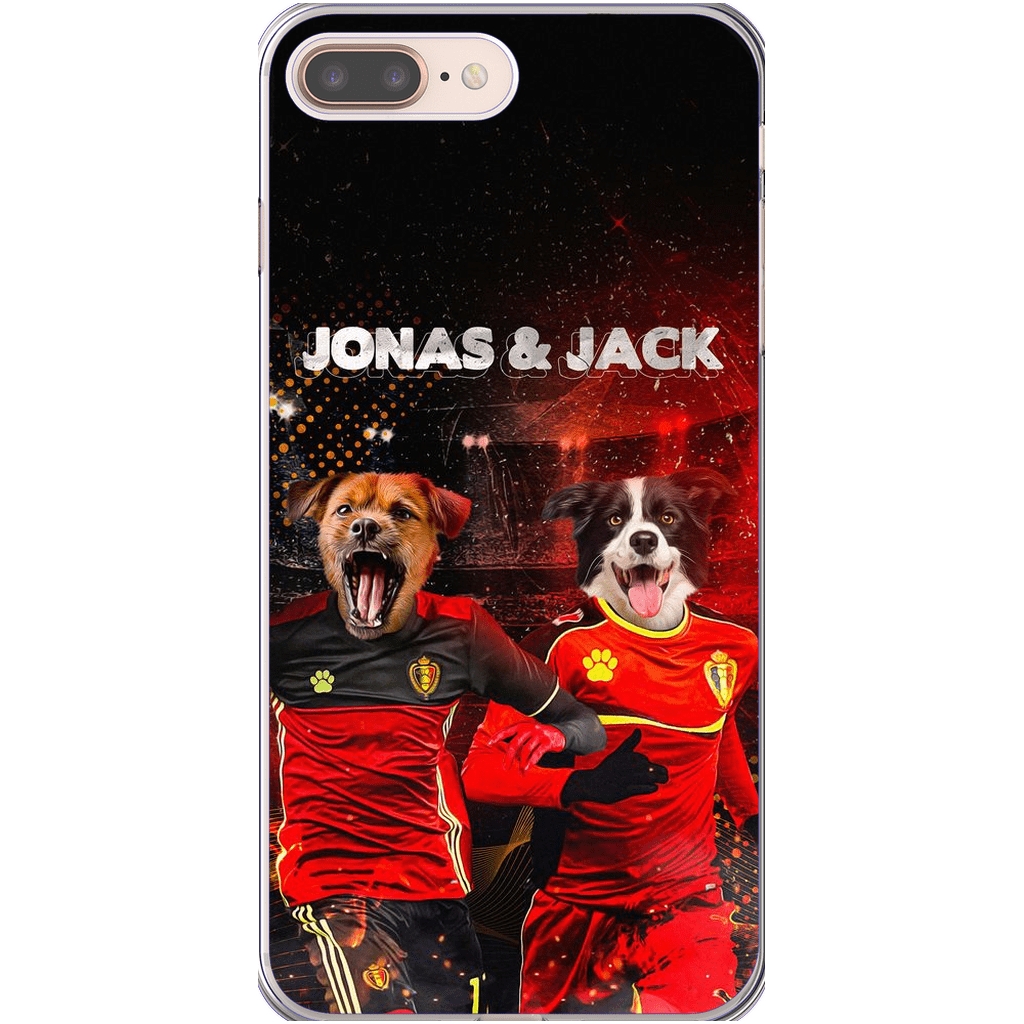 &#39;Belgium Doggos&#39; Personalized 2 Pet Phone Case