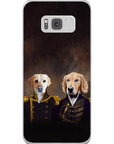 Funda personalizada para teléfono con 2 mascotas 'El Almirante y el Capitán'