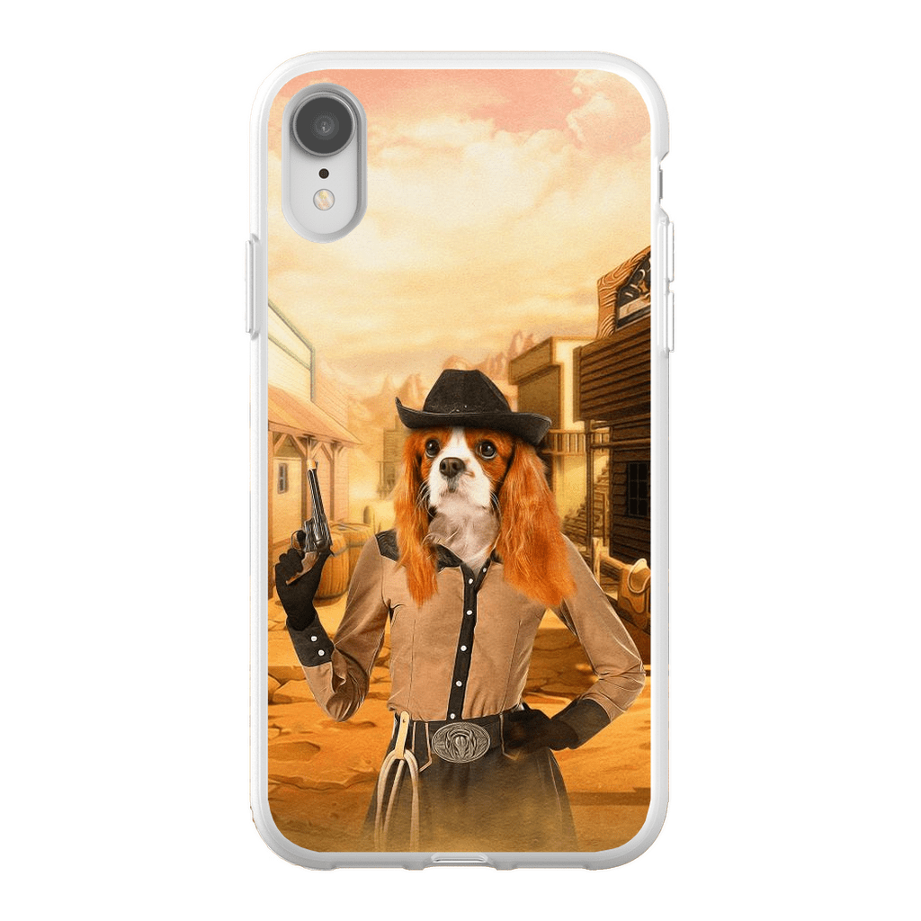 &#39;The Cowgirl&#39; Personalized Phone Case