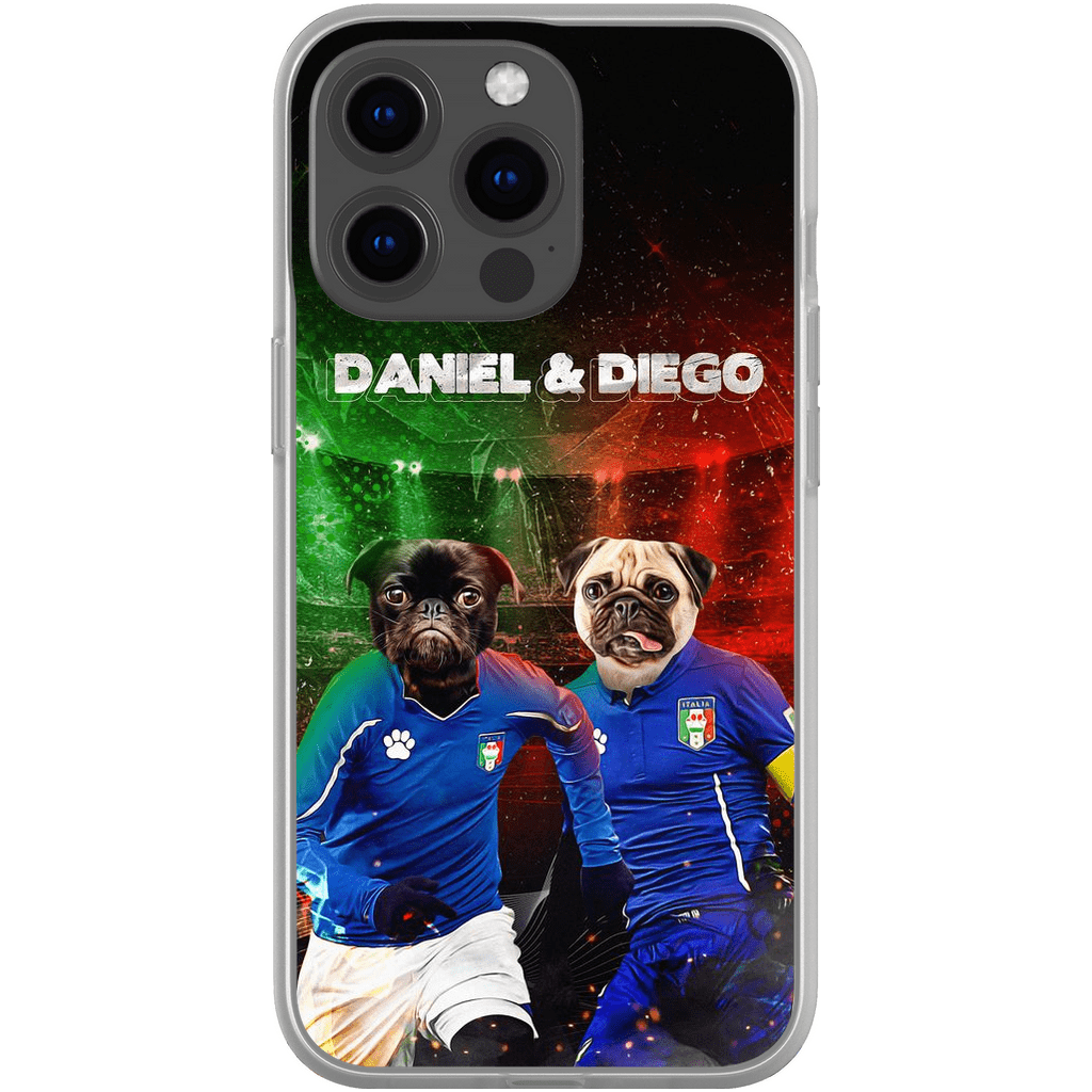 &#39;Italy Doggos&#39; Personalized 2 Pet Phone Case