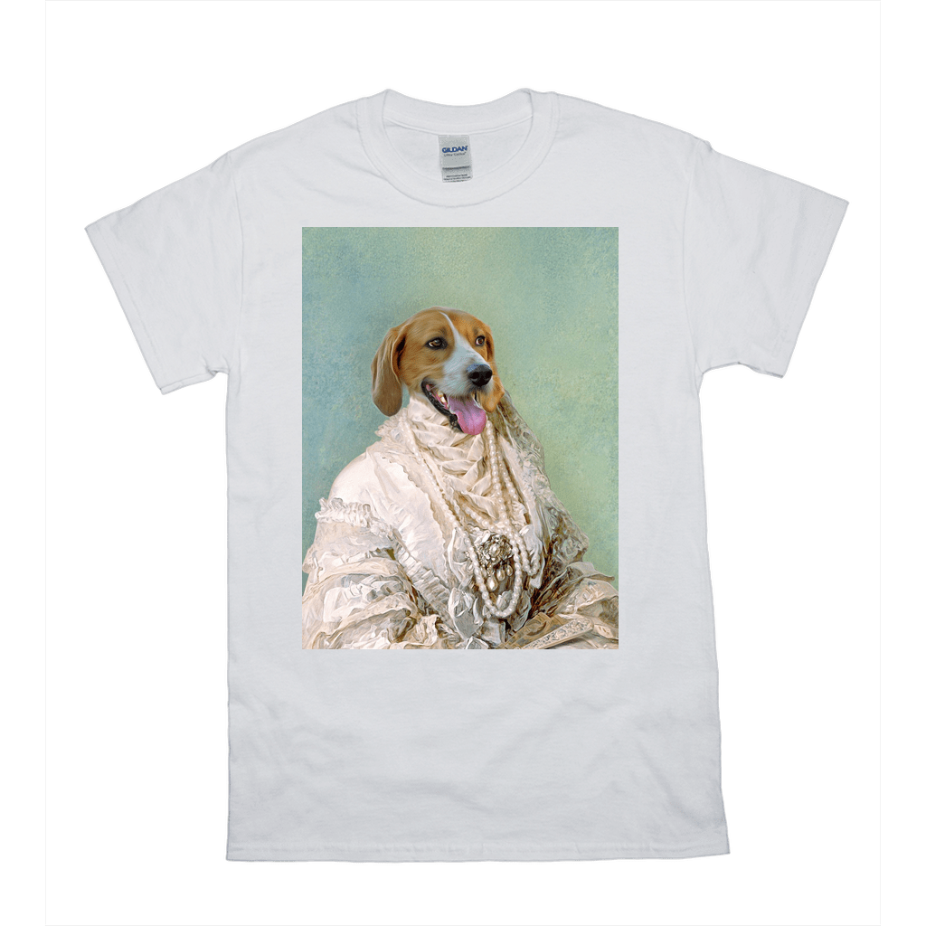 &#39;The Pearled Dame&#39; Personalized Pet T-Shirt