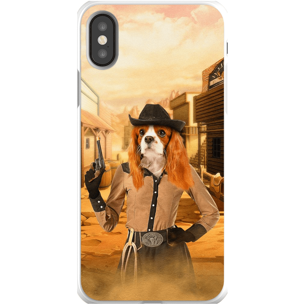 &#39;The Cowgirl&#39; Personalized Phone Case