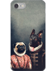 Funda personalizada para teléfono con 2 mascotas 'Duque y Archiduquesa'