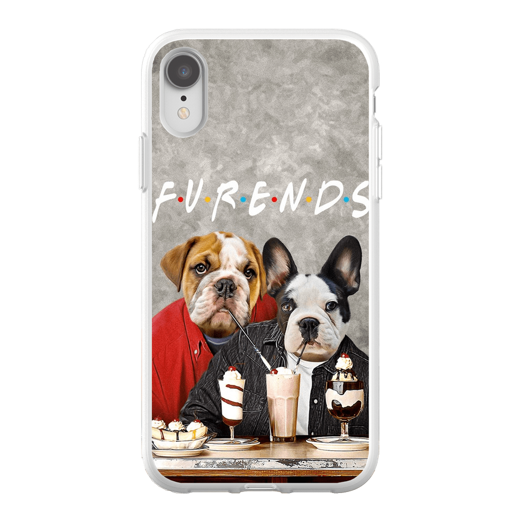 &#39;Furends&#39; Funda personalizada para teléfono con 2 mascotas