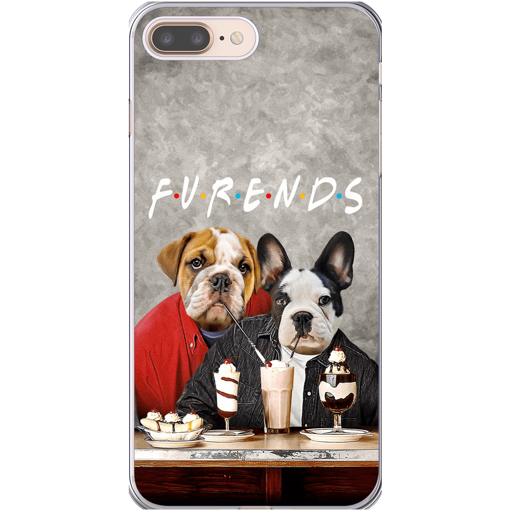 &#39;Furends&#39; Funda personalizada para teléfono con 2 mascotas