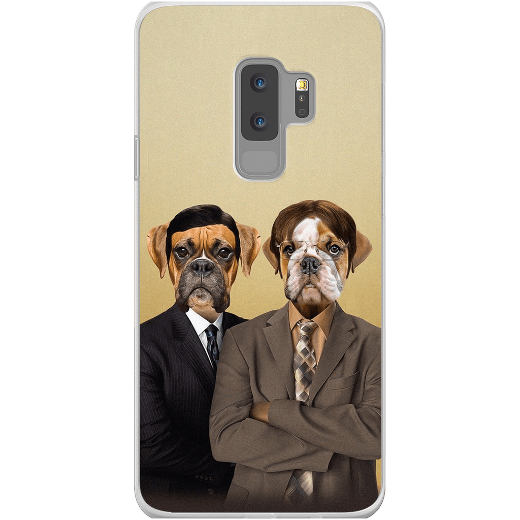 &#39;The Woofice&#39; Personalized 2 Pet Phone Case