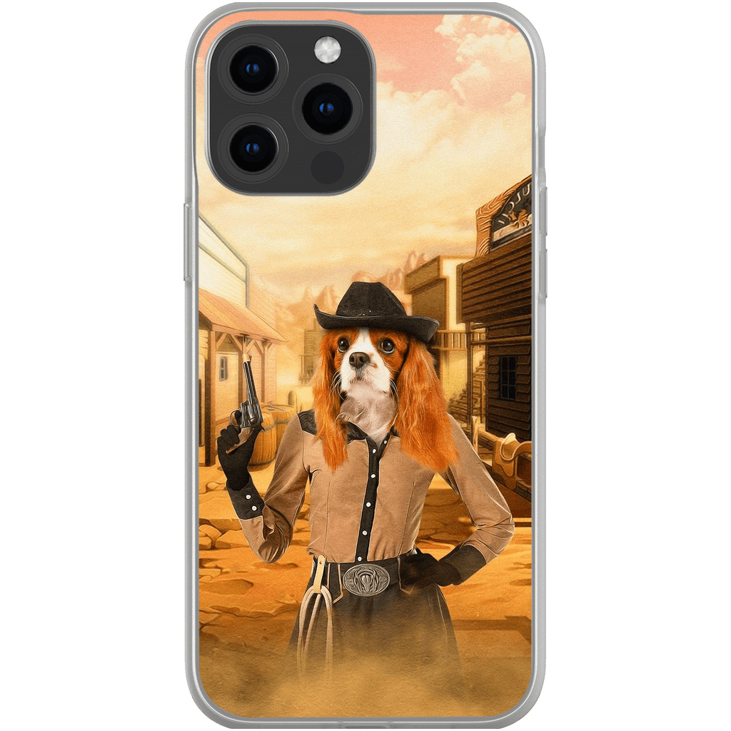 &#39;The Cowgirl&#39; Personalized Phone Case