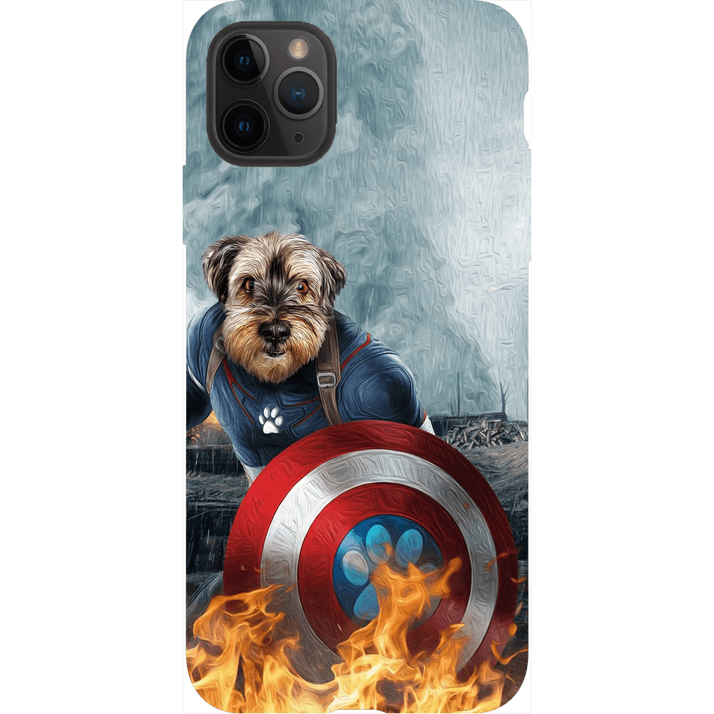 Funda para teléfono personalizada &#39;Capitán Doggmerica&#39;