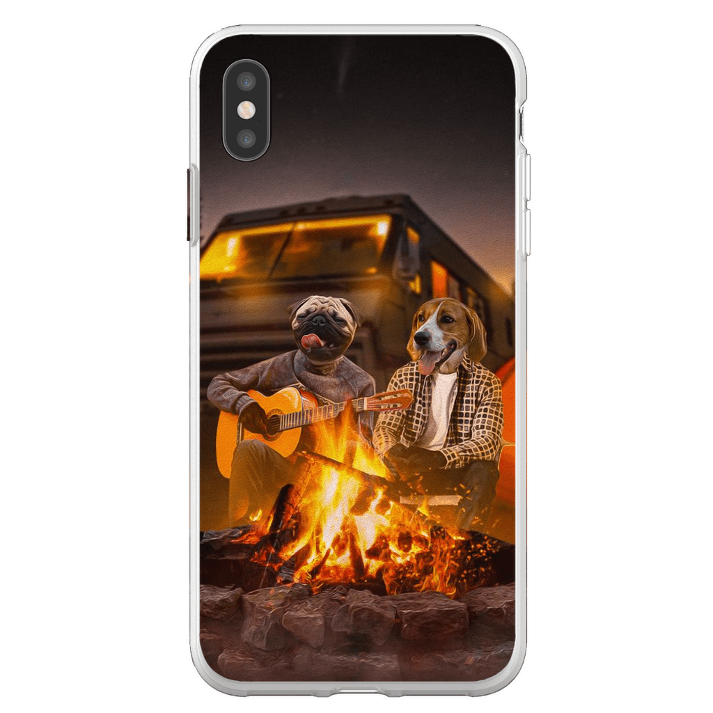 &#39;The Campers&#39; Personalized 2 Pet Phone Case