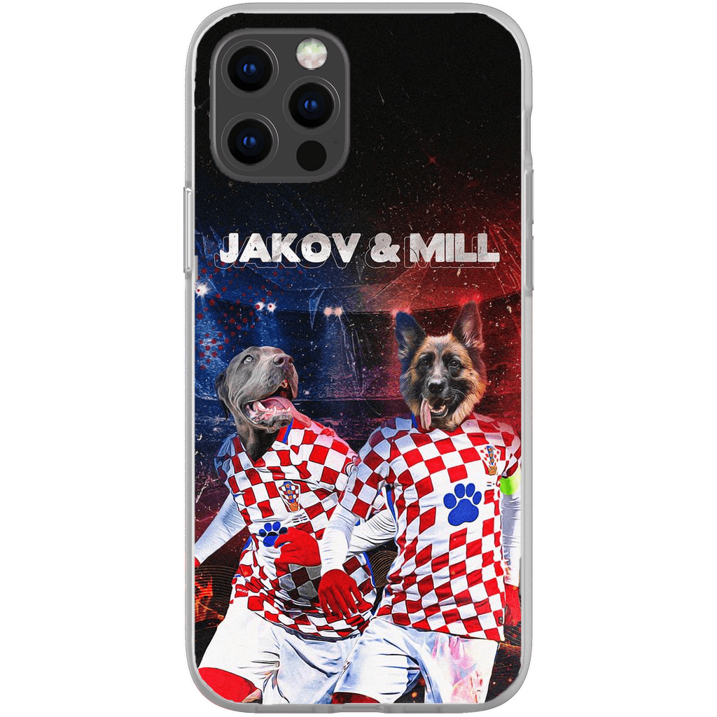 &#39;Croatia Doggos&#39; Personalized 2 Pet Phone Case