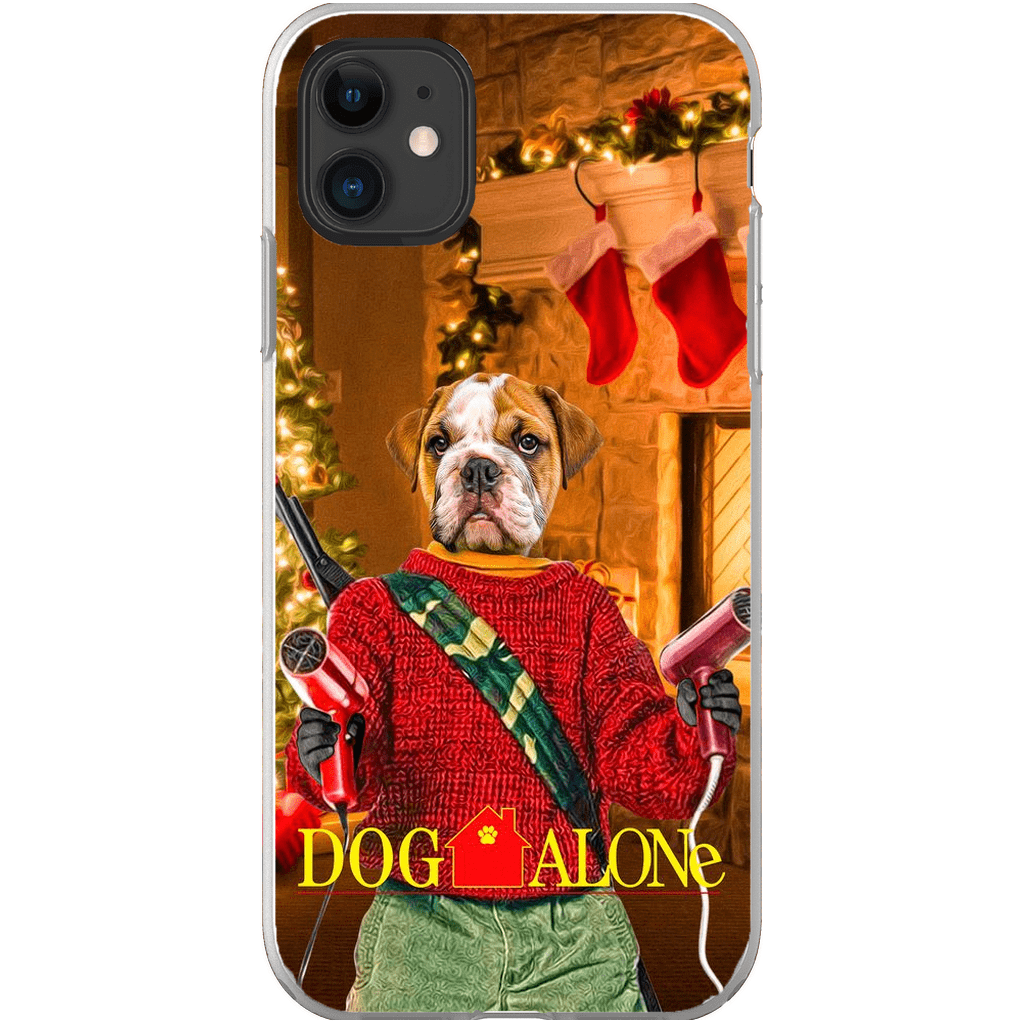 &#39;Dog Alone&#39; Personalized Phone Case