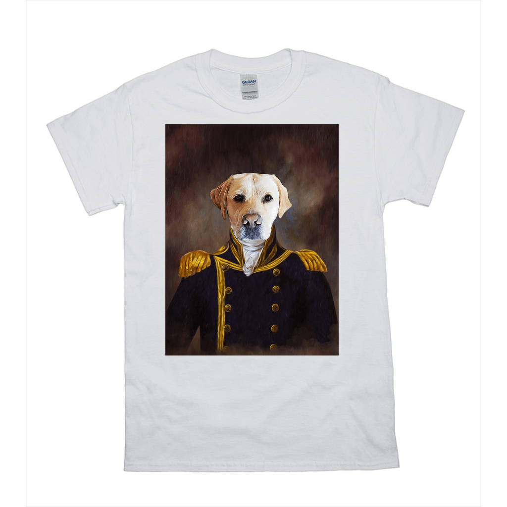 &#39;The Captain&#39; Personalized Pet T-Shirt