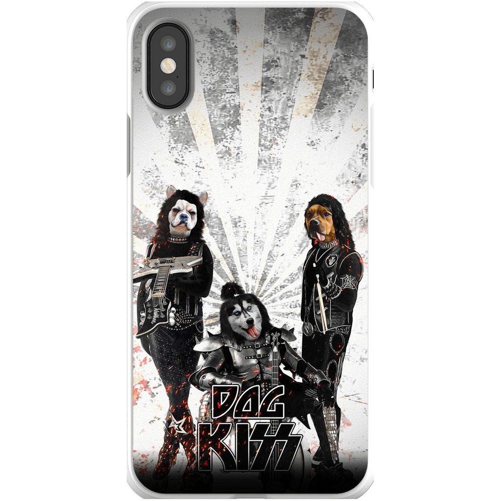 &#39;Kiss Doggos&#39; Personalized 3 Pet Phone Case